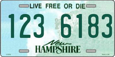 NH license plate 1236183