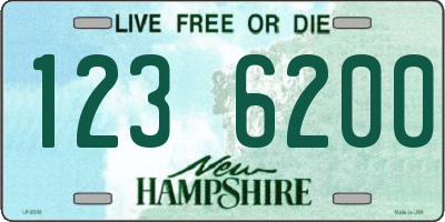 NH license plate 1236200