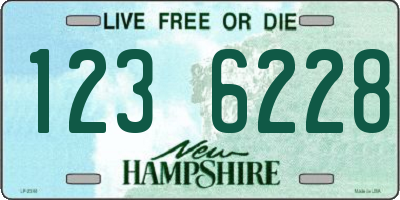 NH license plate 1236228