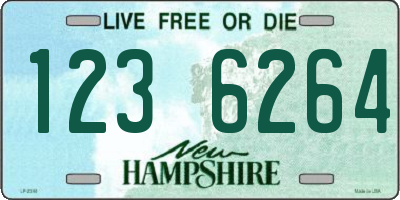NH license plate 1236264