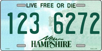 NH license plate 1236272