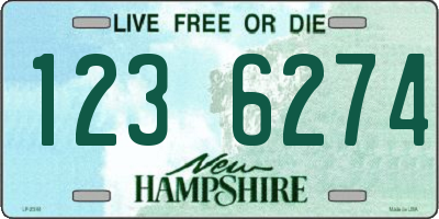 NH license plate 1236274