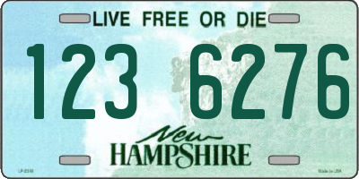 NH license plate 1236276