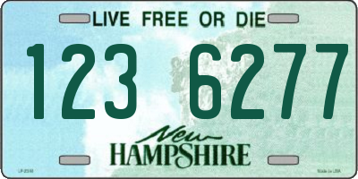 NH license plate 1236277