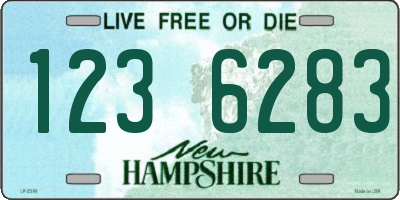 NH license plate 1236283
