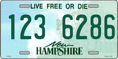 NH license plate 1236286