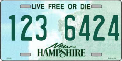 NH license plate 1236424