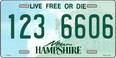 NH license plate 1236606