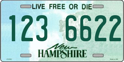 NH license plate 1236622