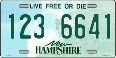 NH license plate 1236641