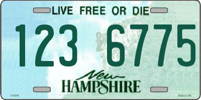 NH license plate 1236775