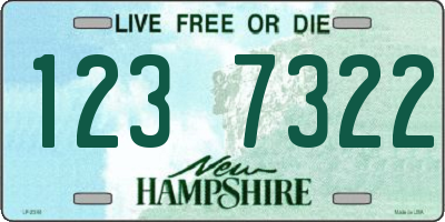 NH license plate 1237322