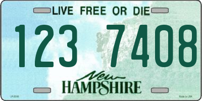 NH license plate 1237408