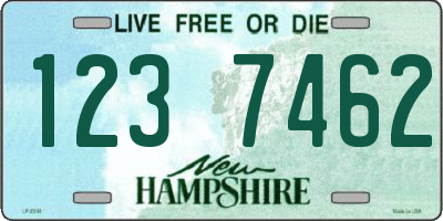 NH license plate 1237462