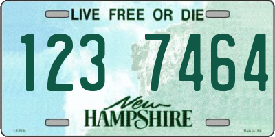 NH license plate 1237464