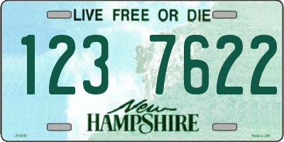 NH license plate 1237622