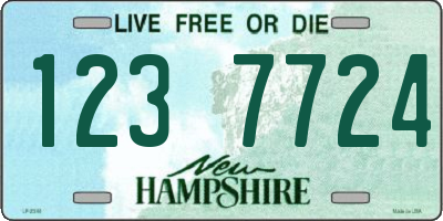 NH license plate 1237724
