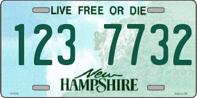 NH license plate 1237732
