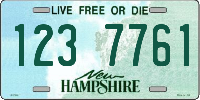 NH license plate 1237761