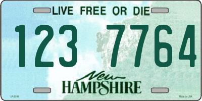NH license plate 1237764