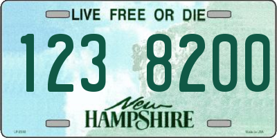 NH license plate 1238200