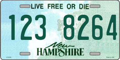 NH license plate 1238264