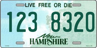 NH license plate 1238320