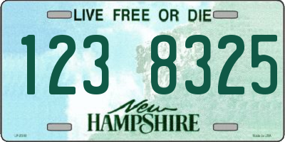 NH license plate 1238325