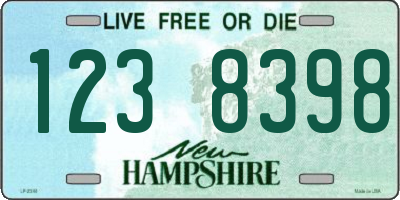 NH license plate 1238398