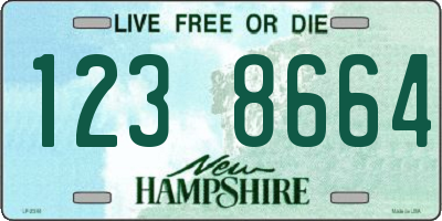 NH license plate 1238664