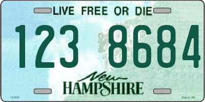NH license plate 1238684