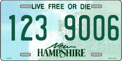 NH license plate 1239006