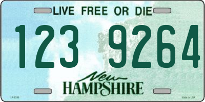 NH license plate 1239264