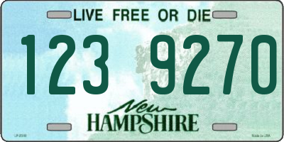 NH license plate 1239270