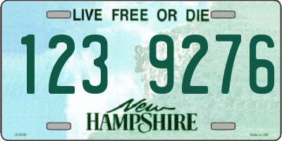 NH license plate 1239276