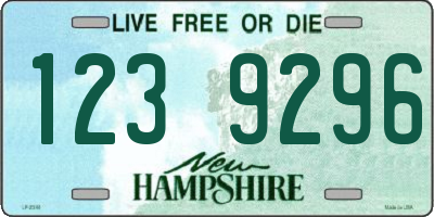 NH license plate 1239296