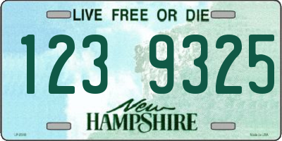 NH license plate 1239325
