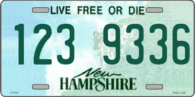 NH license plate 1239336