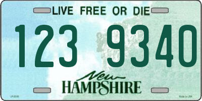 NH license plate 1239340