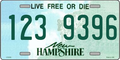 NH license plate 1239396