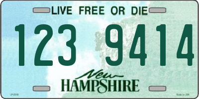 NH license plate 1239414