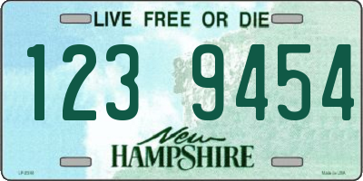 NH license plate 1239454