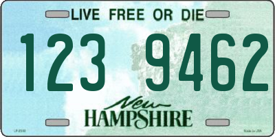 NH license plate 1239462