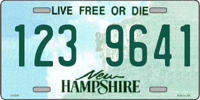NH license plate 1239641