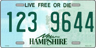 NH license plate 1239644