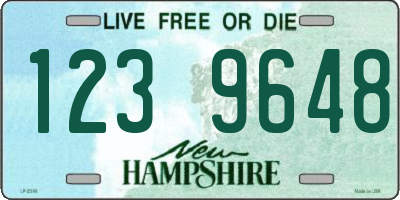 NH license plate 1239648