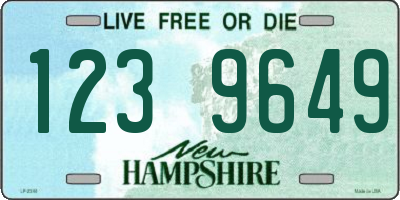 NH license plate 1239649