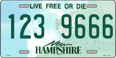 NH license plate 1239666