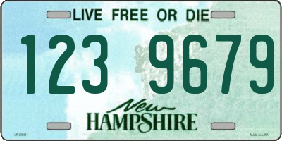 NH license plate 1239679