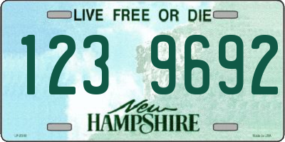 NH license plate 1239692